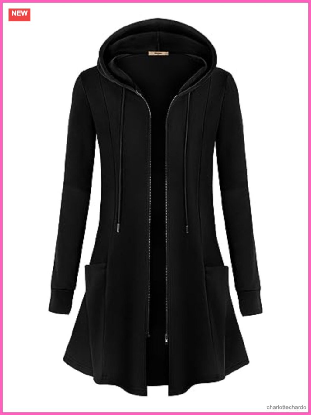 Womens Zip Up Long Hoodie Jacket Lightweight Tunic Sweatshirt Open Front